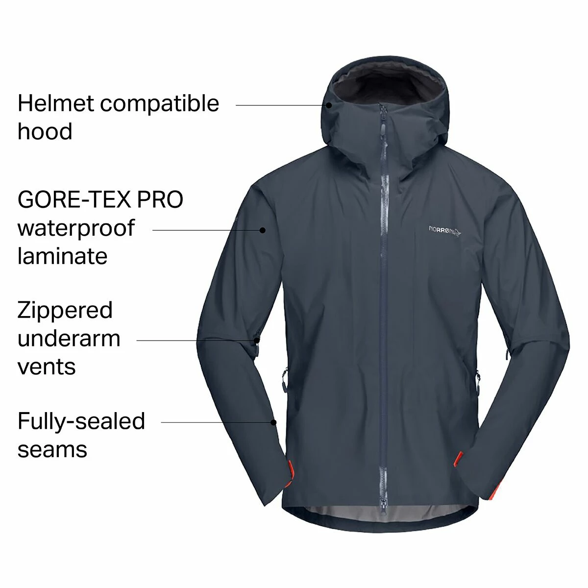 Norrona Trollveggen GORE TEX Pro Light Jacket Men's 13 Norrona Trollveggen GORE TEX Pro Light Jacket Men's - Image 13