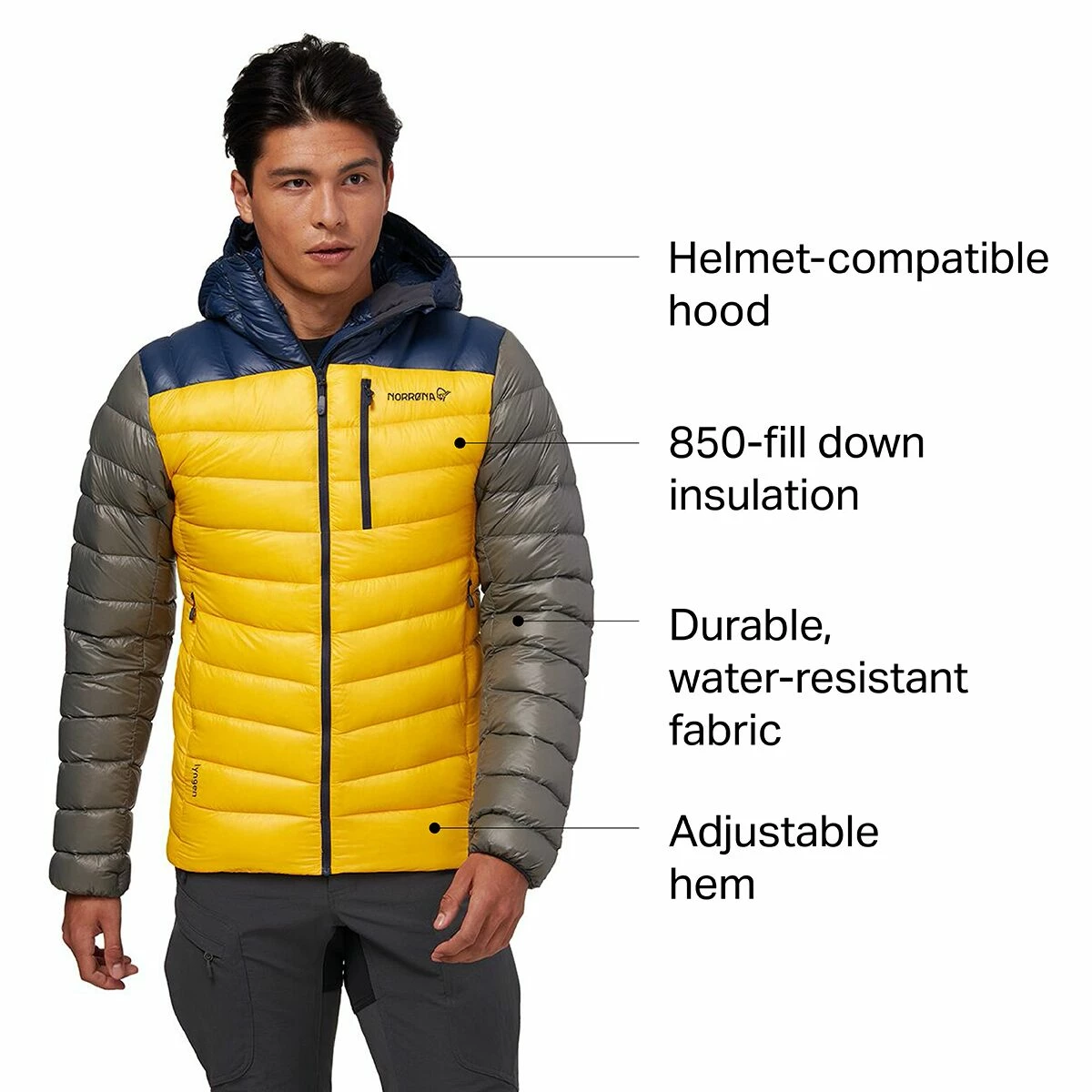 Norrona Lyngen Down850 Hooded Jacket Men's 5 Norrona Lyngen Down850 Hooded Jacket Men's - Image 5