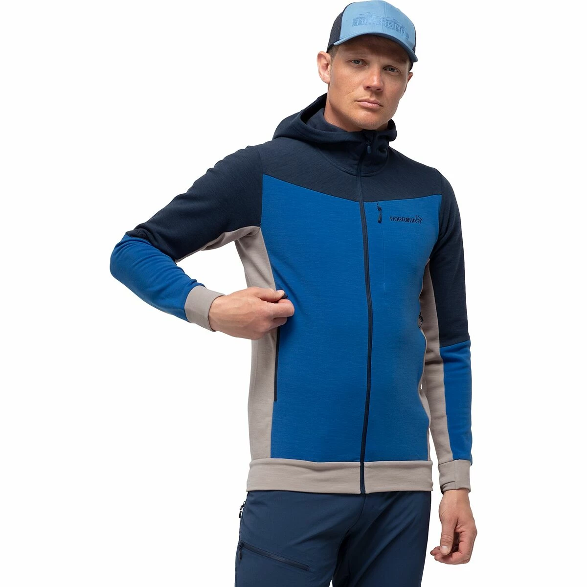 Norrona Falketind Warmwool2 Stretch Zip Hooded Jacket Men's 4 Norrona Falketind Warmwool2 Stretch Zip Hooded Jacket Men's - Image 4