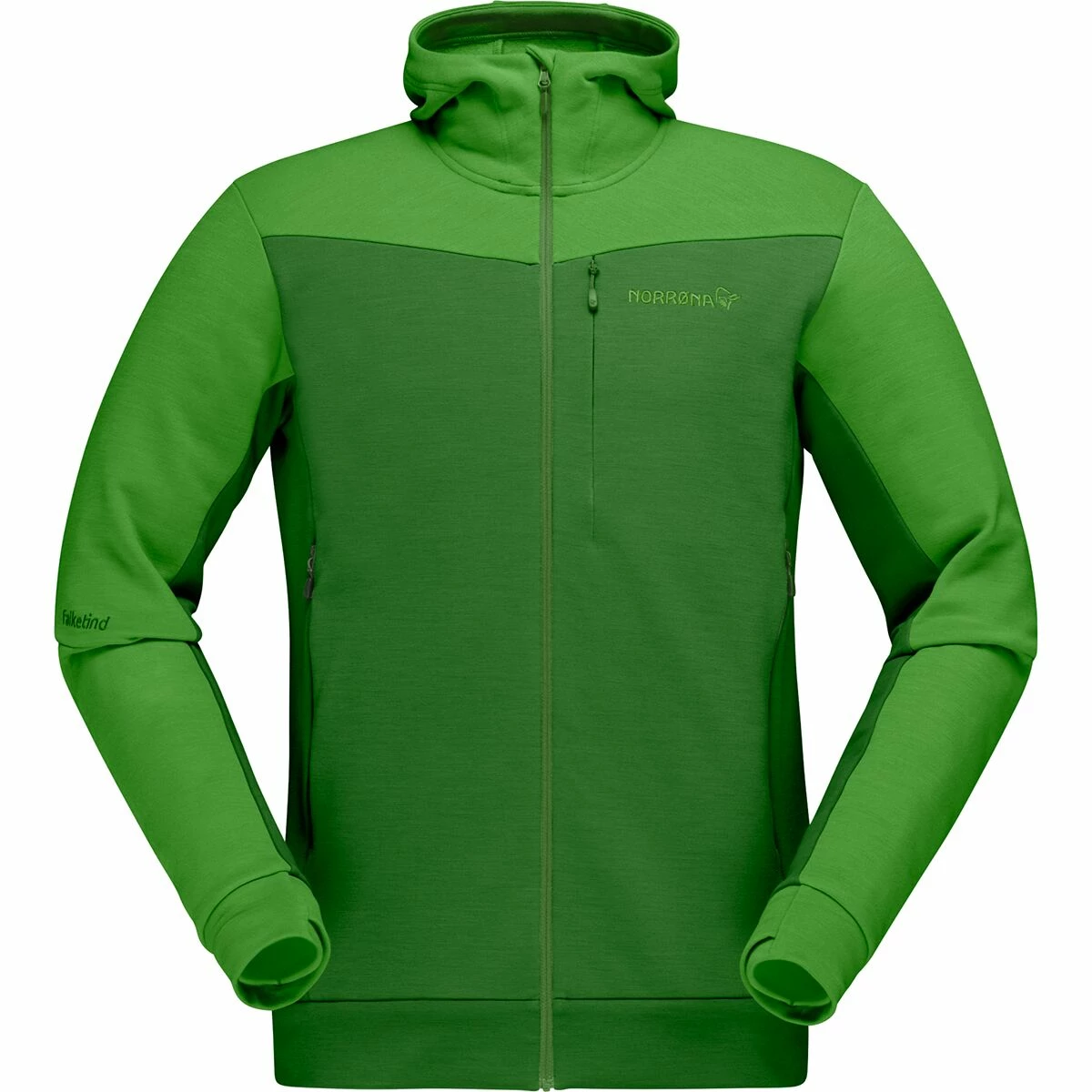Norrona Falketind Warmwool2 Stretch Zip Hooded Jacket Men's 8 Norrona Falketind Warmwool2 Stretch Zip Hooded Jacket Men's - Image 8